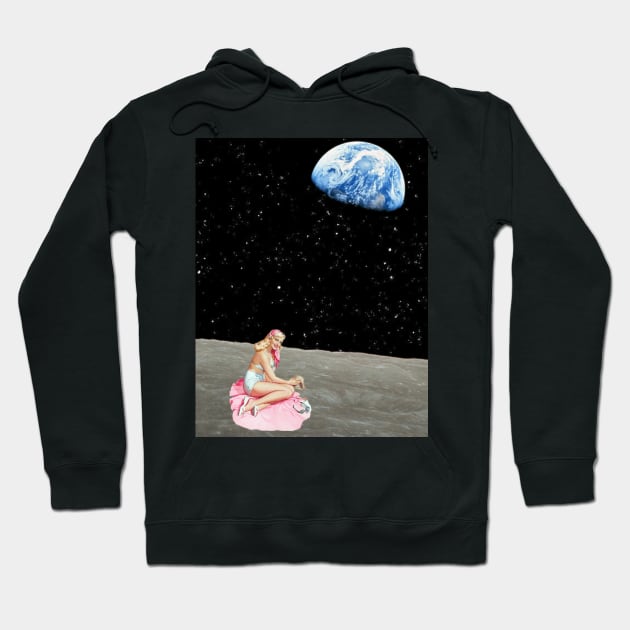 Moon Beach Hoodie by NightvisionDesign